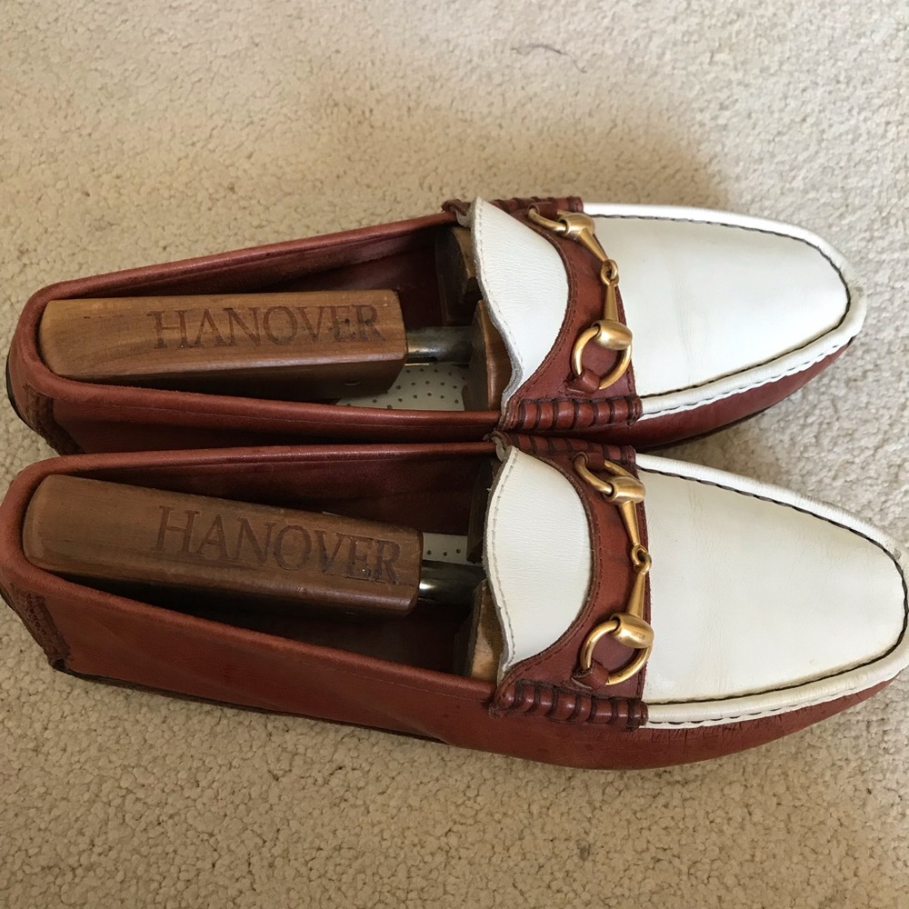Gucci Loafers- Brown and White